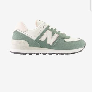 New Balance 574!!!! Juniper (green) and pink